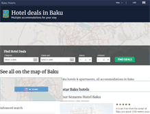 Tablet Screenshot of hotelinbaku.com